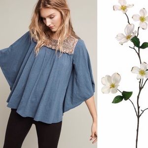 Deletta Anthropologie Josephine Embellished top XL